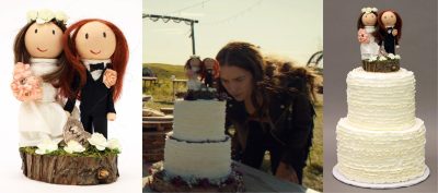 WAYHAUGHT WEDDING CAKE AND TOPPER